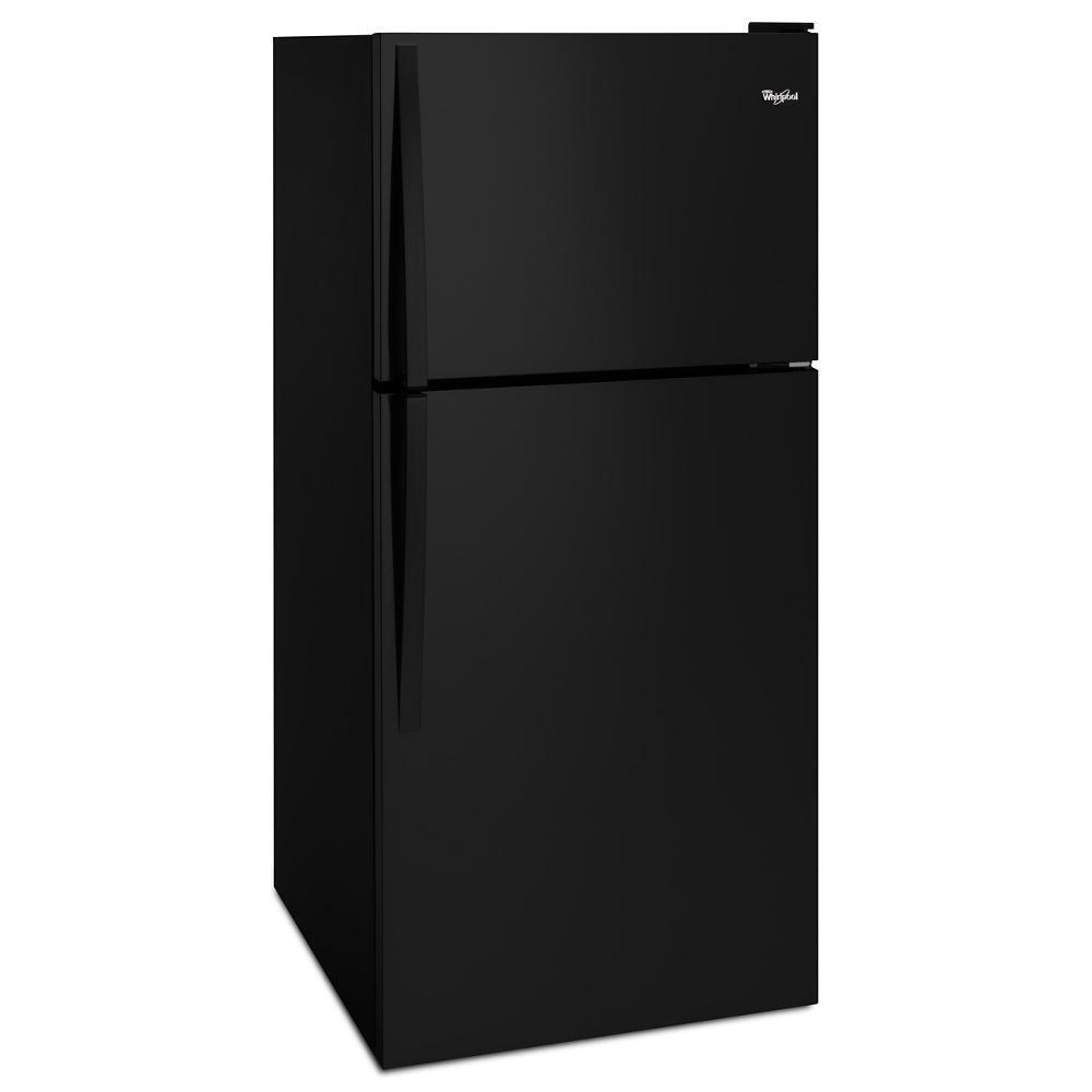 WHIRLPOOL WRT318FZDB Black Whirlpool 30"" Wide Top-freezer Refrigerator With FLEXI-SLI...