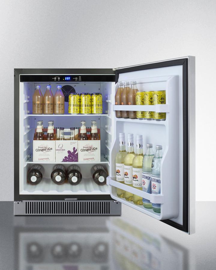 SUMMIT SPR623OS Summit 24"" Wide Built-in Outdoor All-refrigerator
