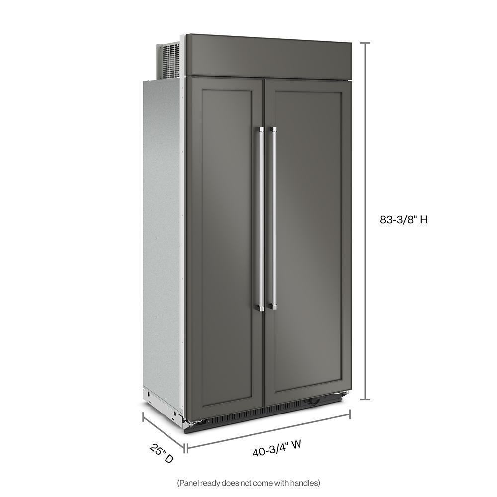 KITCHENAID KBSN702MPA 25.5 Cu Ft. 42"" Built-in Side-by-side Refrigerator With PANEL-READY...