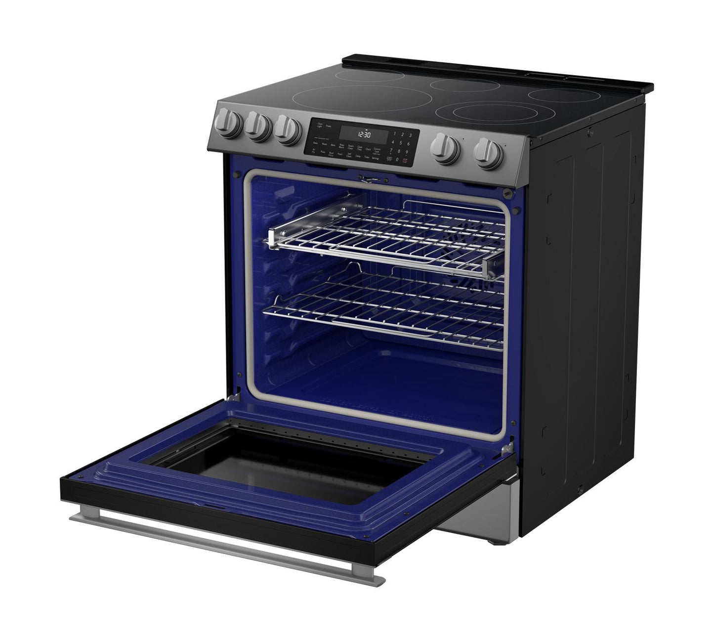 SHARP SSR3065JS Sharp 30 In. Electric Convection Slide-in Range With Air Fry