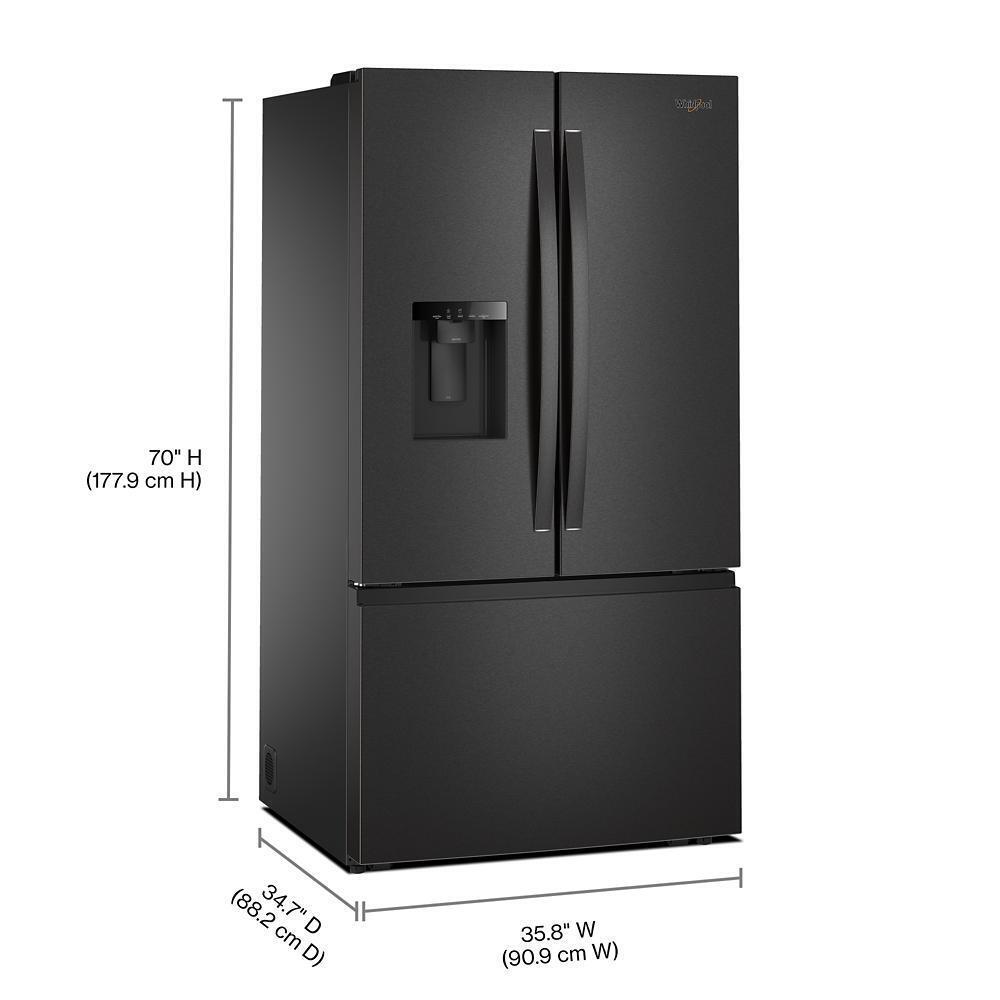 WHIRLPOOL WRFF3536SV 36-inch French Door Refrigerator With In-door Water and Ice Maker -...