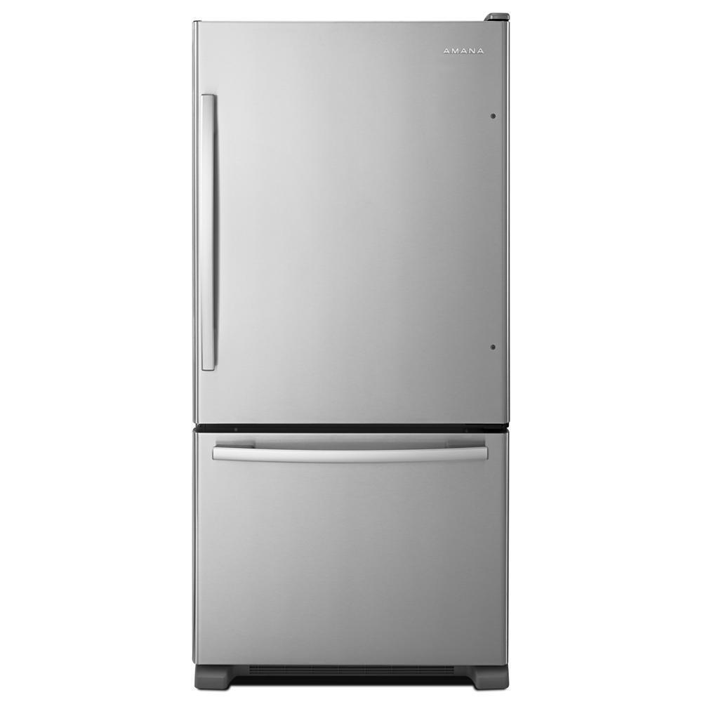 AMANA ABB2224BRM 21.9 Cu. Ft. Energy Star Qualified Bottom-freezer Refrigerator -...