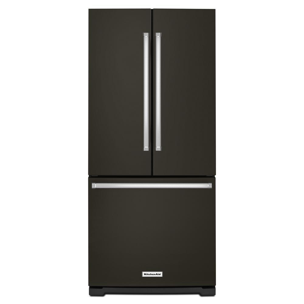 KITCHENAID KRFF300EBS Kitchenaid 20 Cu. Ft. 30-inch Width Standard Depth French Door R...