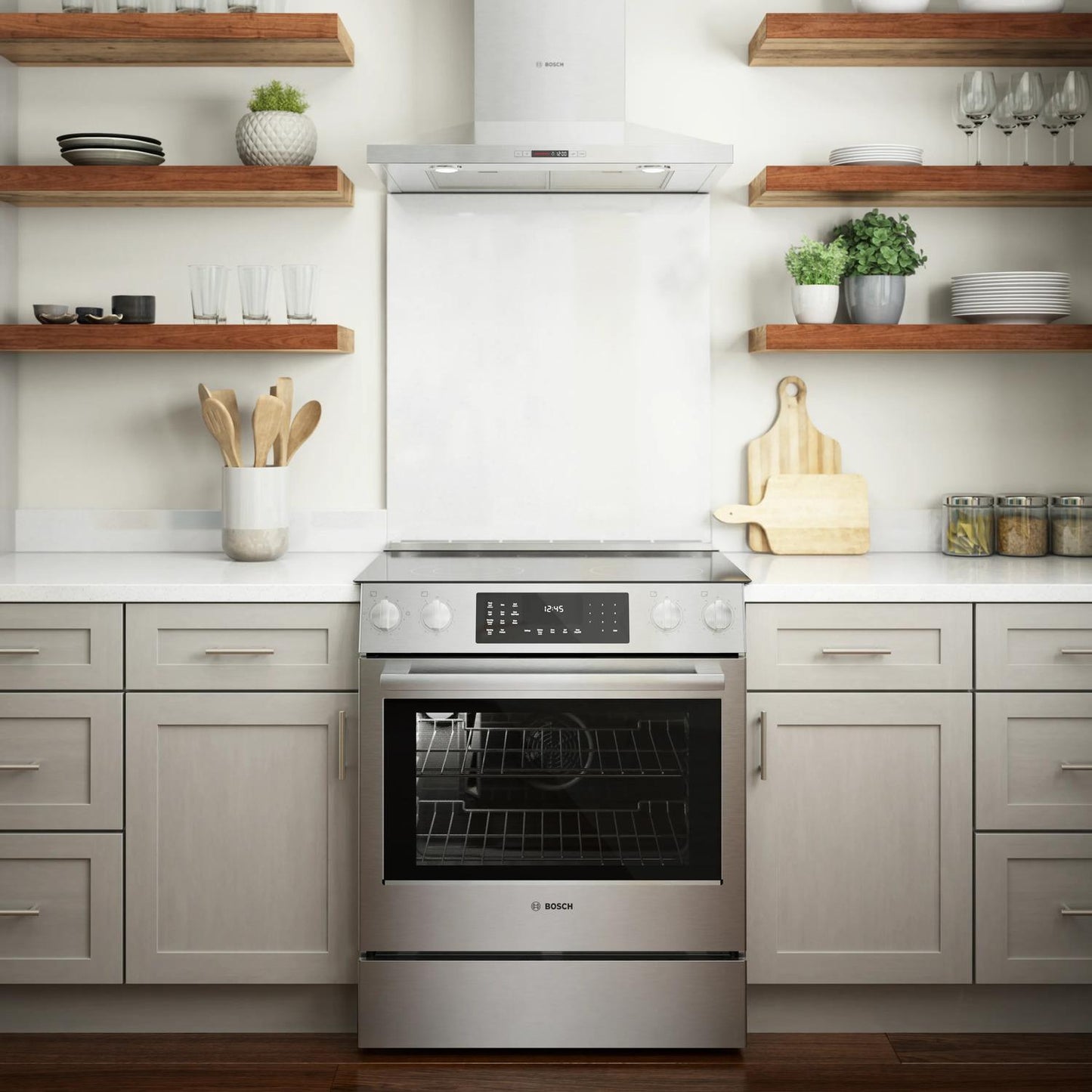 BOSCH HEI8056U Bosch Electric Slide-in Range 30'' Stainless Steel