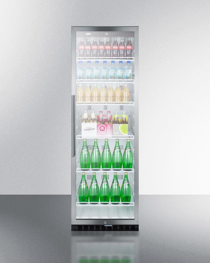 SUMMIT SCR1400WCSS Commercial Beverage Merchandiser With 14.5 CU.FT. Capacity, DIGITAL...