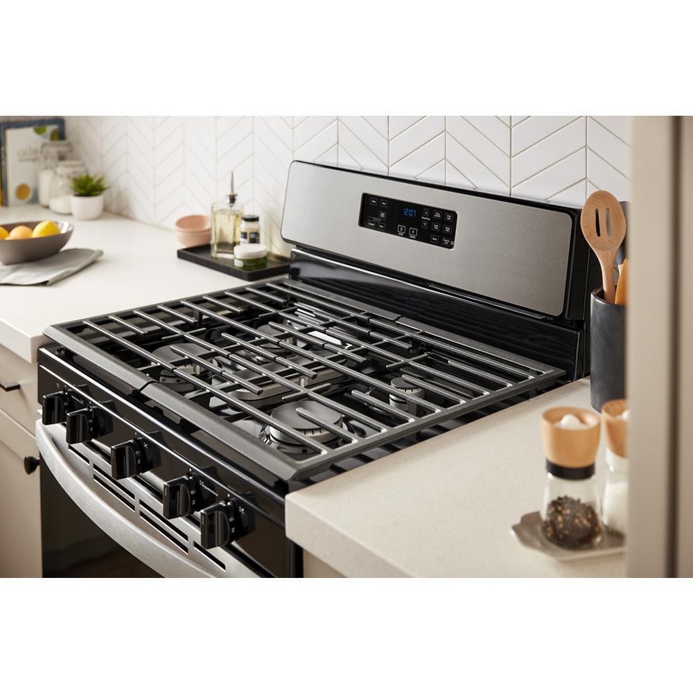 WHIRLPOOL WFG505M0MS 5.1 Cu. Ft. Freestanding Gas Range With Edge To Edge Cooktop