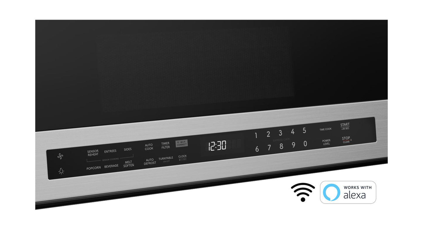 SHARP SMO1969JS Sharp 1.9 Cu. Ft. Smart Over-the-range-microwave Oven