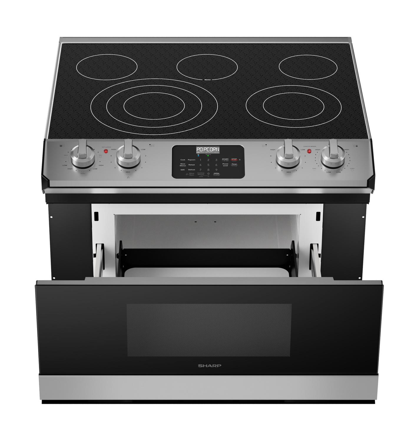 SHARP STR3065HS Sharp Smart Radiant Rangetop With Microwave Drawer Oven