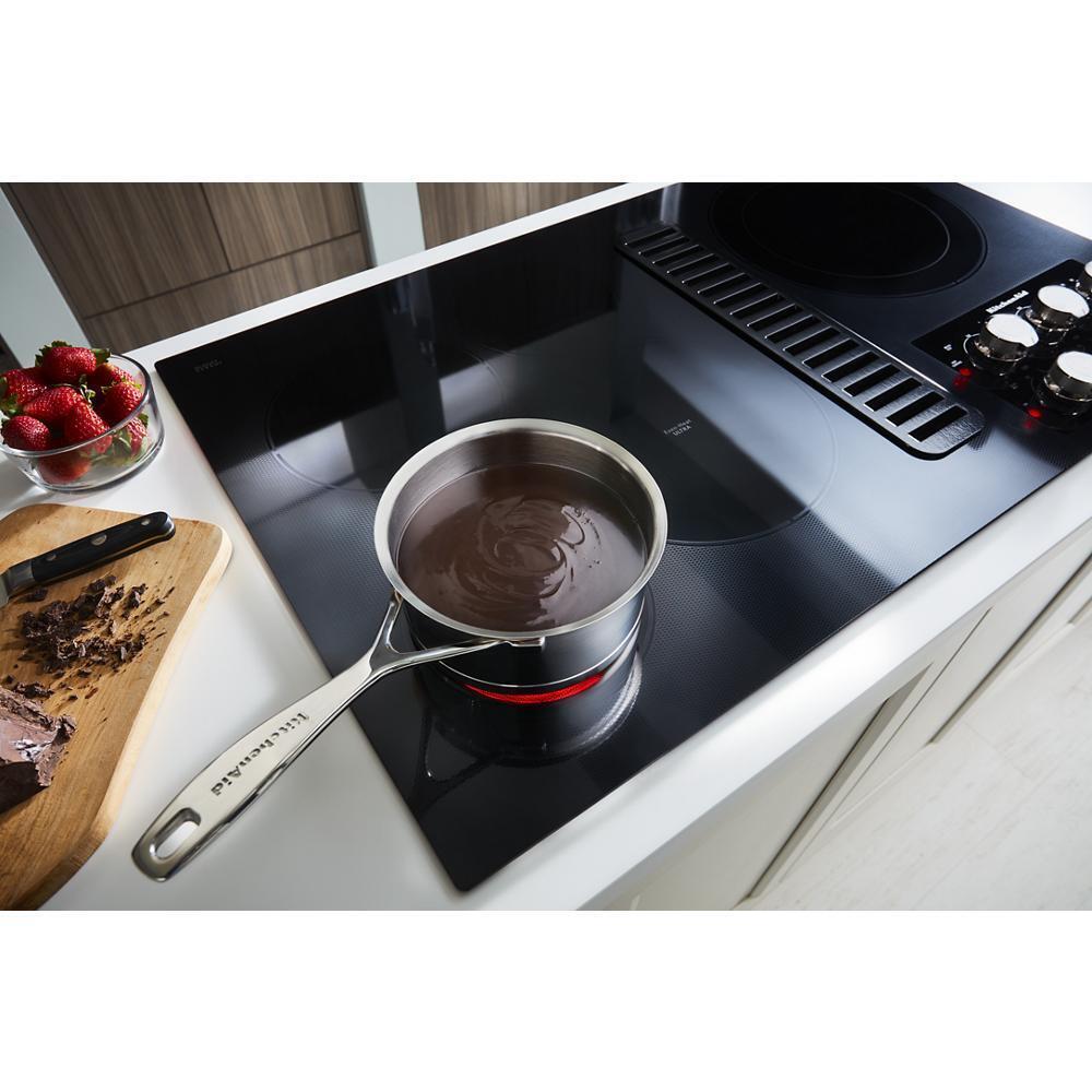 KITCHENAID KCED606GBL KitchenAid 36"" Electric Downdraft Cooktop With 5 Elements - Black