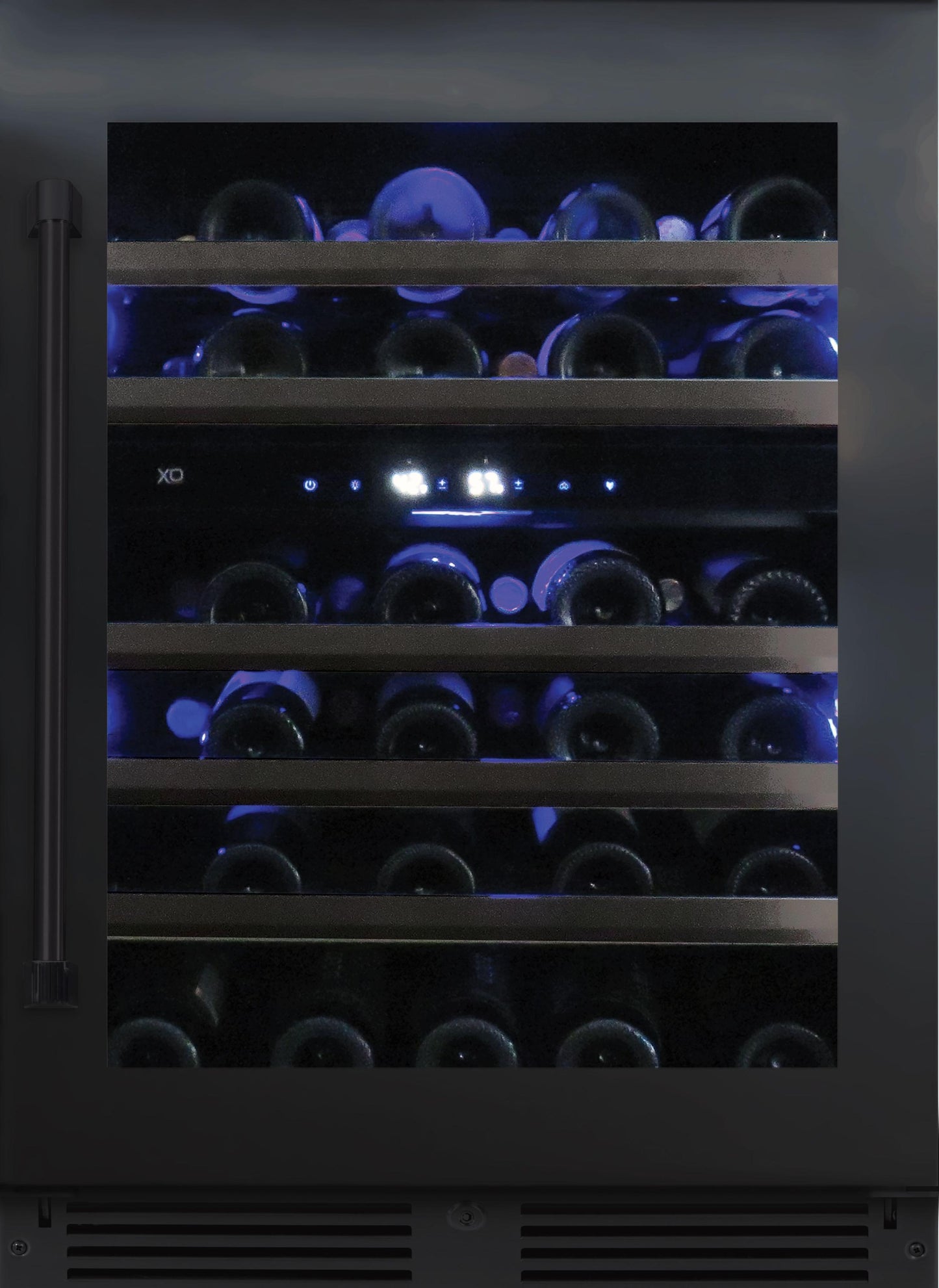 XO APPLIANCE XOU24WDZGBSR XO Appliance Dual Zone Wine 24"" Black Stainless Rh