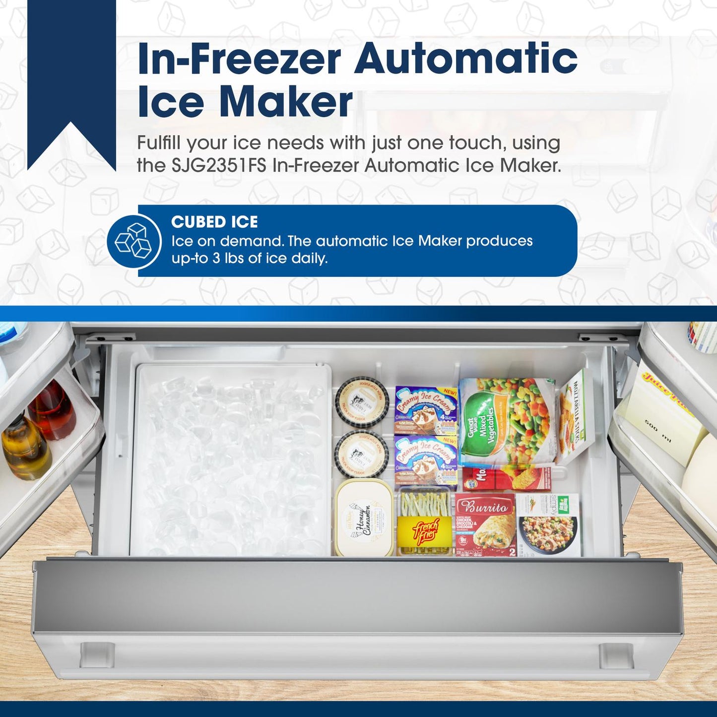 SHARP SJG2351FS Sharp French 4-door Refrigerator