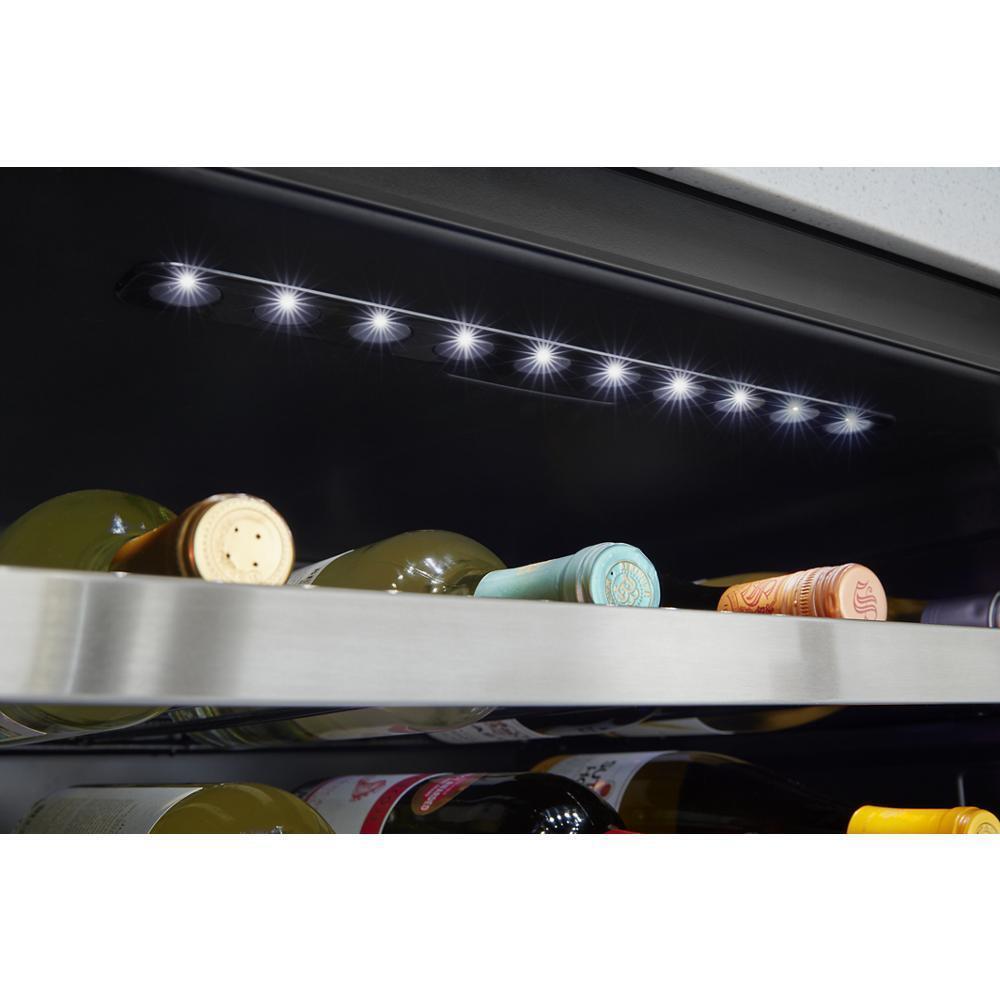 WHIRLPOOL WUW55X24HS Whirlpool 24-inch Wide Undercounter Wine Center With 46-bottle W...
