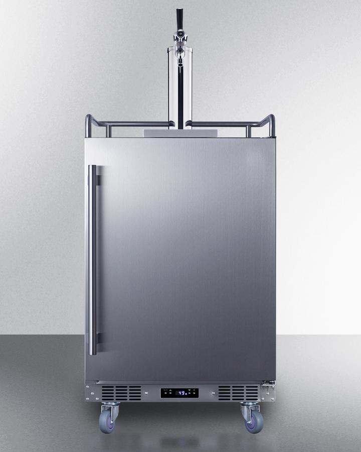 SUMMIT BC74OSCOM Summit 24"" Wide Built-in Outdoor Commercial Beer Kegerator