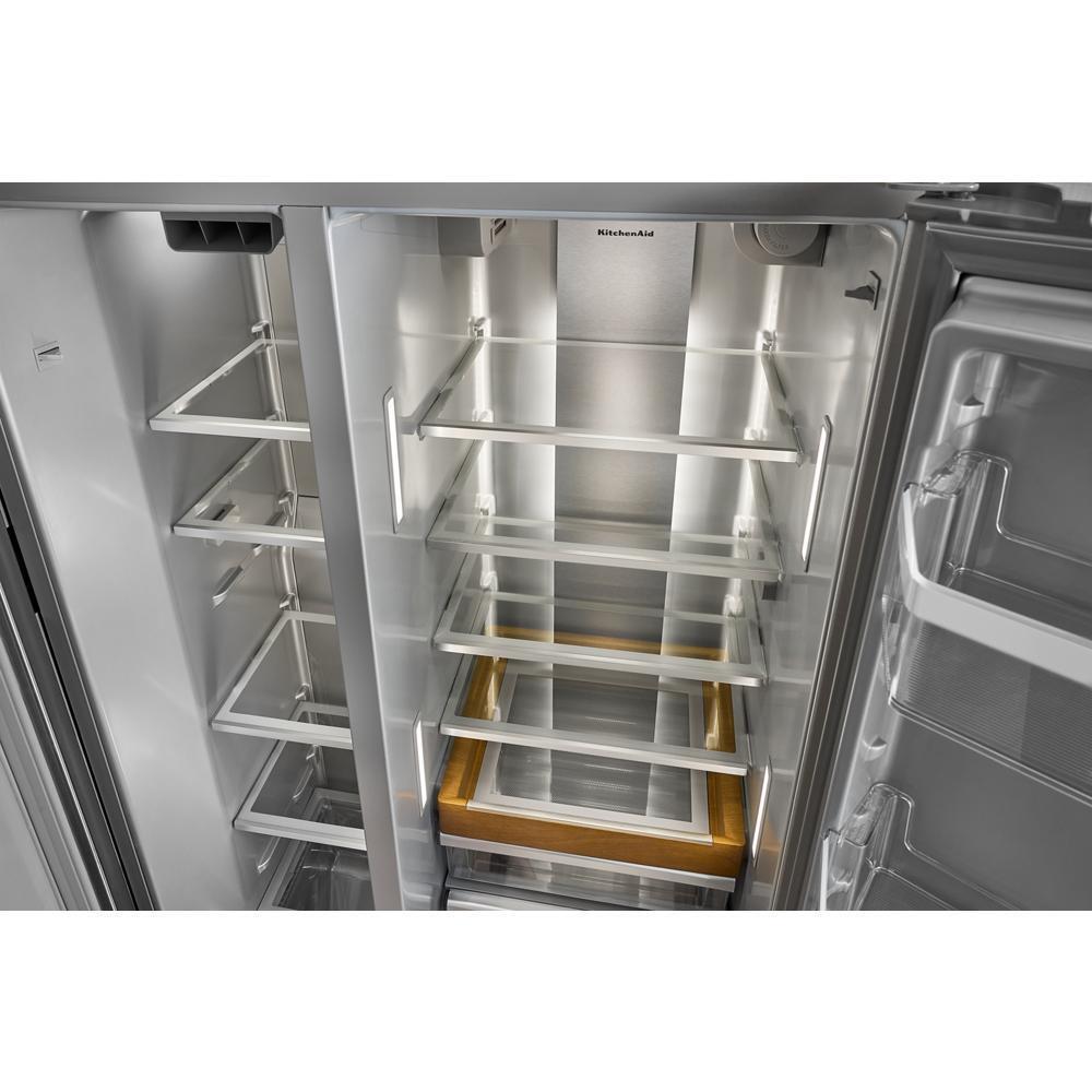 KITCHENAID KRSF536RPS 28.7 Cu. Ft. Side-by-side Refrigerator With Panoramic LED Lighting