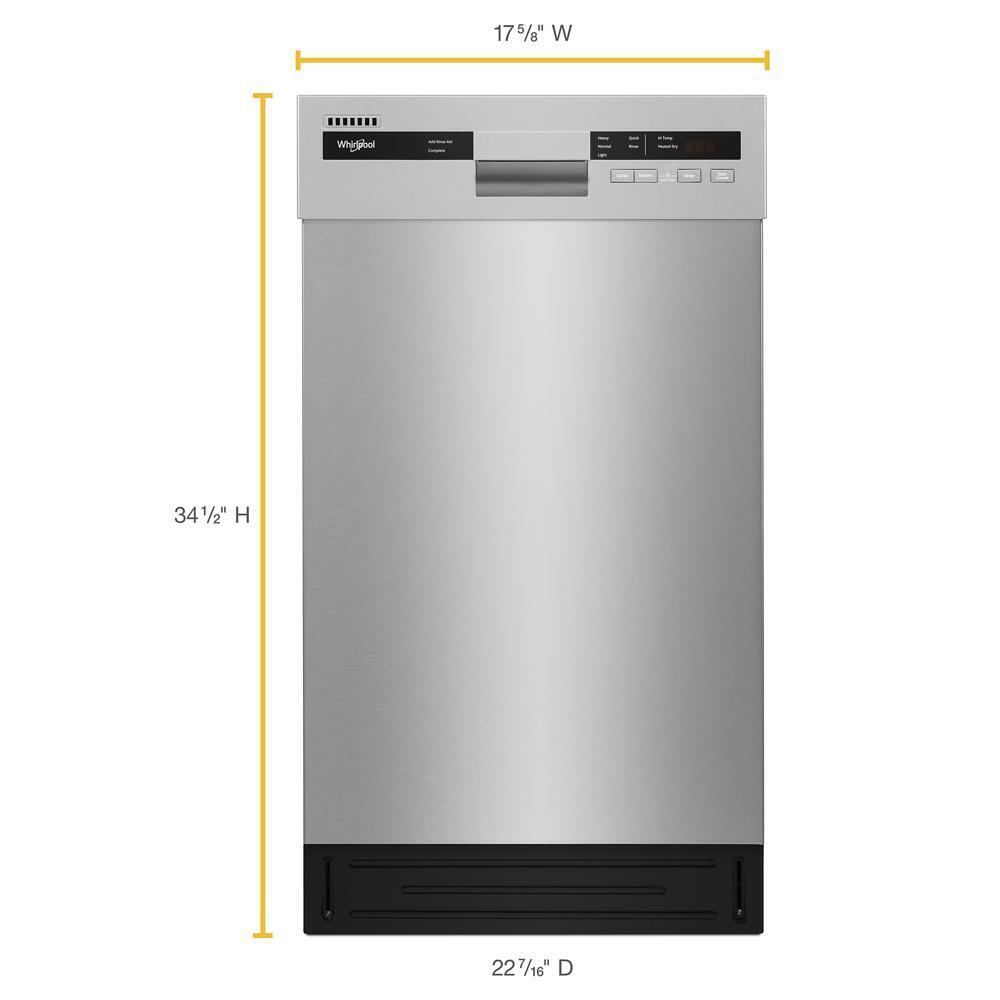 WHIRLPOOL WDPS5118PM Whirlpool Small-space Compact Dishwasher With Stainless Steel Tub