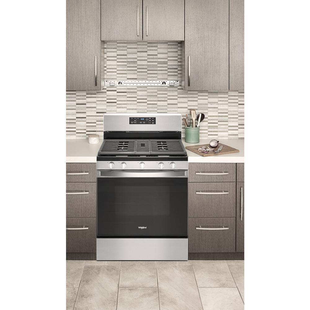 WHIRLPOOL WFG525S0JZ 5.0 Cu. Ft. Whirlpool Gas Range With Center Oval Burner