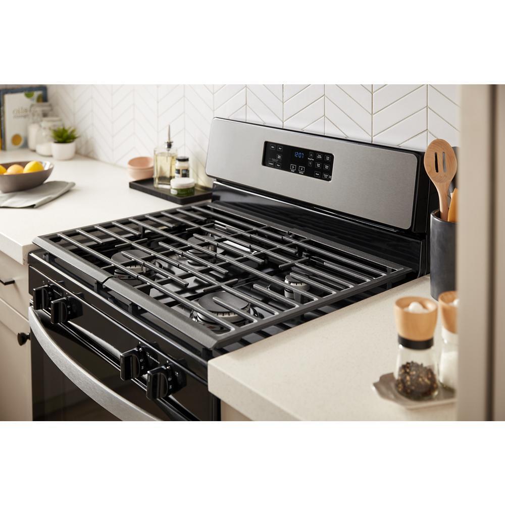 WHIRLPOOL WFG320M0MS Whirlpool 5.1 Cu. Ft. Freestanding Gas Range With Broiler Drawer