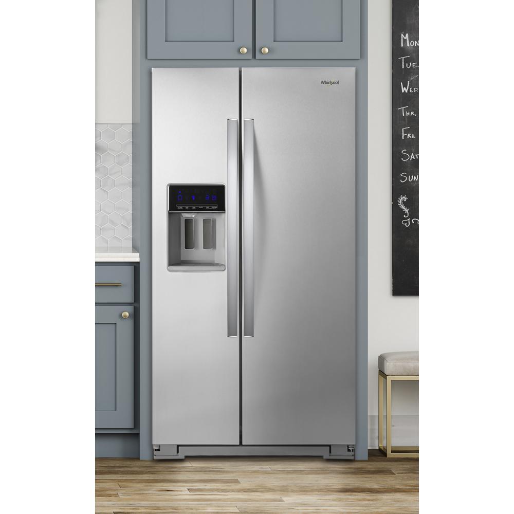 WHIRLPOOL WRS571CIHZ Whirlpool 36-inch Wide Counter Depth Side-by-side Refrigerator -...