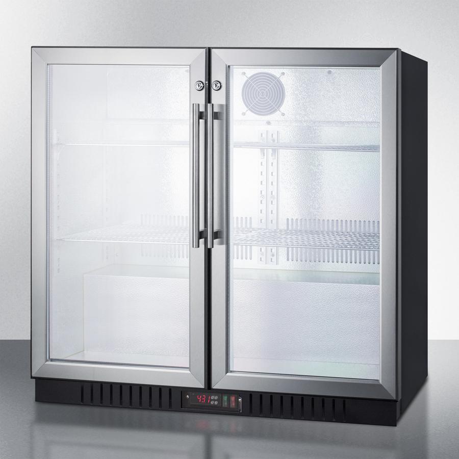 SUMMIT SCR7012DB Commercial Back Bar Beverage Center for Freestanding Use, With SELF...