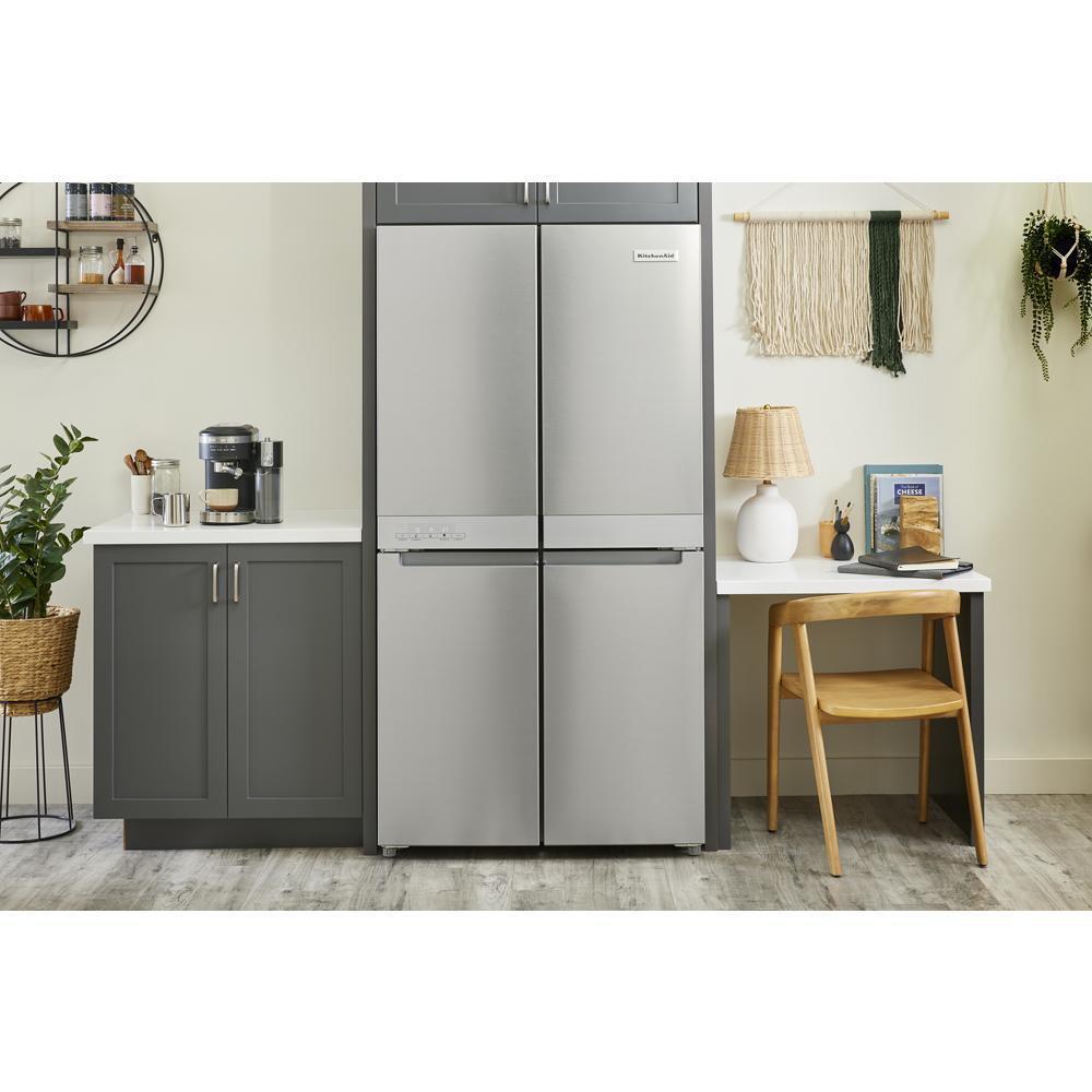 KITCHENAID KRQC506MPS 19.4 Cu. Ft. 36-inch Wide Counter-depth 4-door Refrigerator With PR...