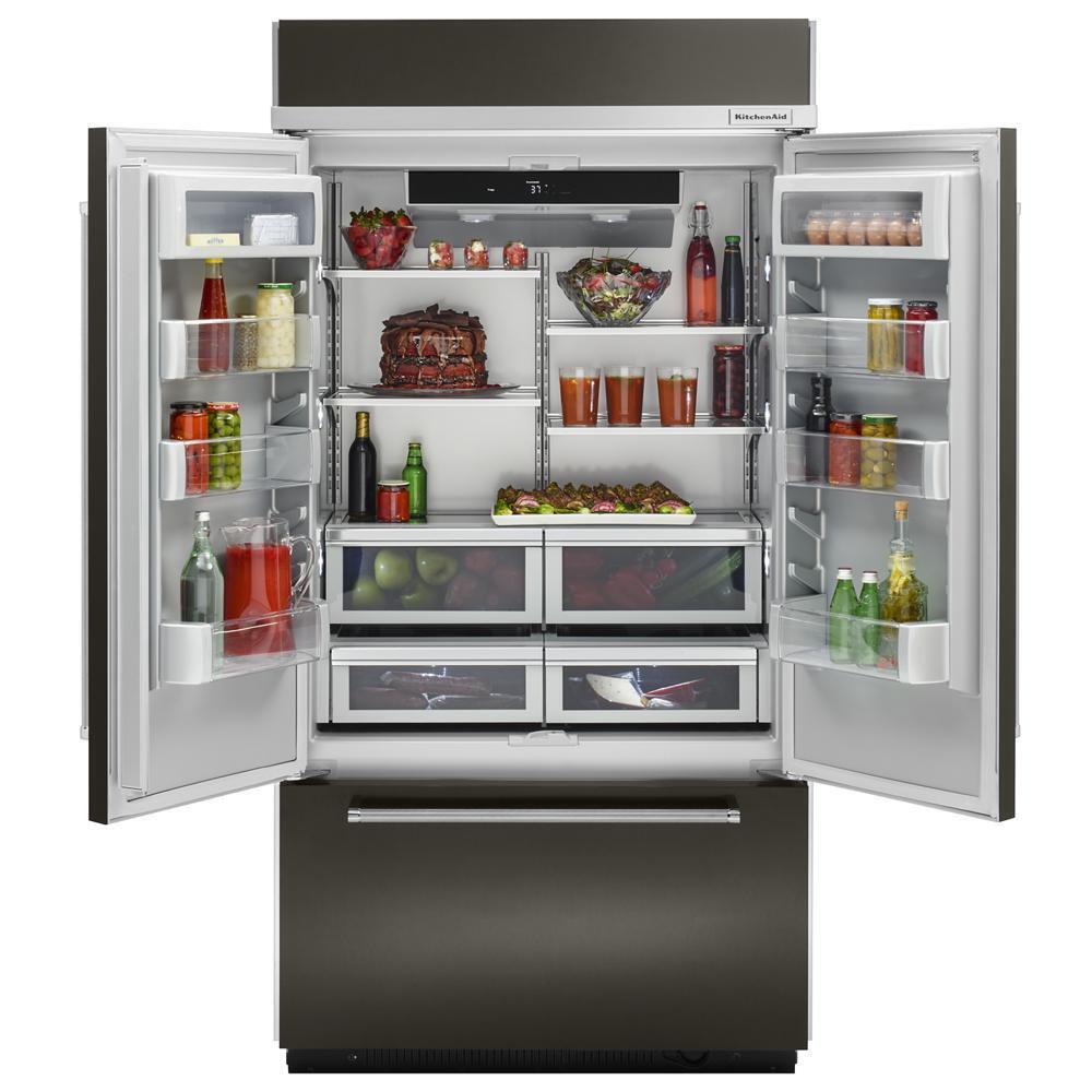 KITCHENAID KBFN502EBS Black-on-stainless Kitchenaid 24.2 Cu. Ft. 42"" Width Built-in ST...