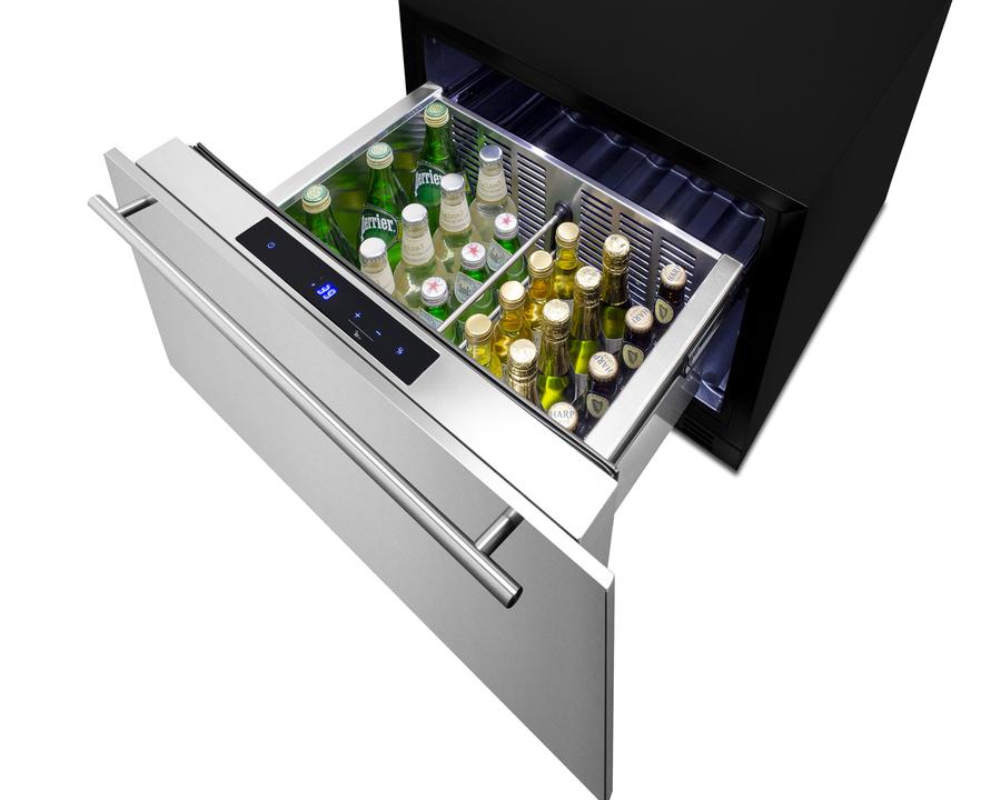 SUMMIT FF1DSS24 Summit 24"" Wide Built-in Drawer Refrigerator