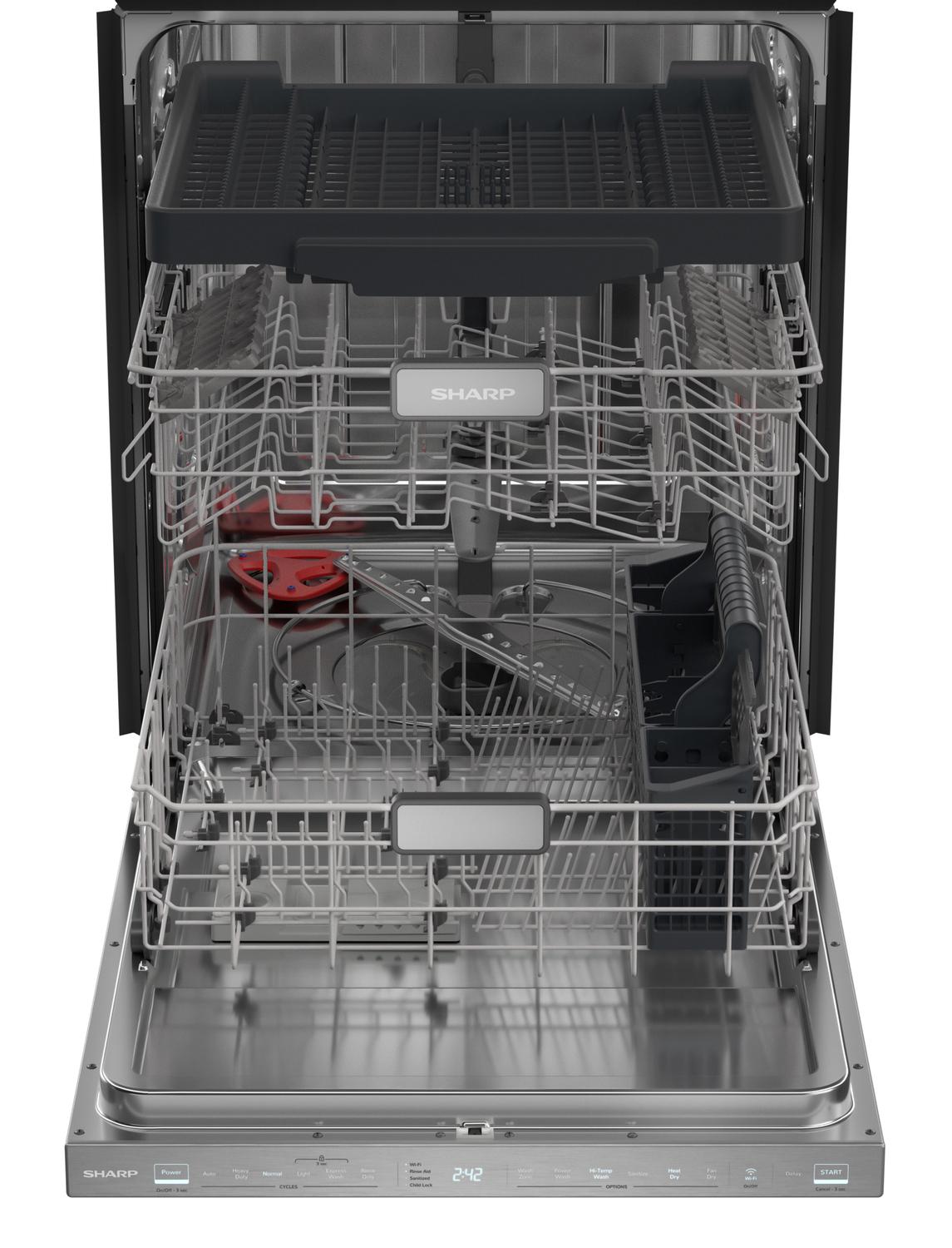 SHARP SDW6888JS Sharp 24 In. Slide-in Smart Dishwasher