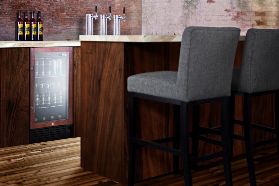 SUMMIT SCR1841BPNR Summit 18"" Wide Built-in Beverage Center (panel Not Included)