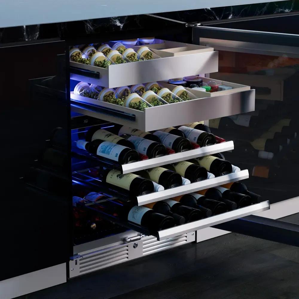 XO APPLIANCE XOU24WWGOL XO Appliance Wine and Weed 24"" Overlay Frame Glass Lh