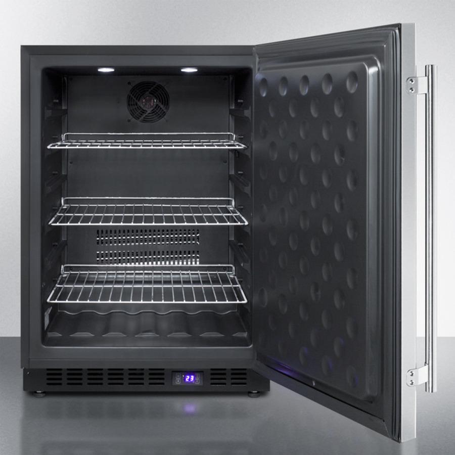 SUMMIT SPFF51OS Frost-free Outdoor All-freezer W/digital Thermostat, LED Light, BLA...