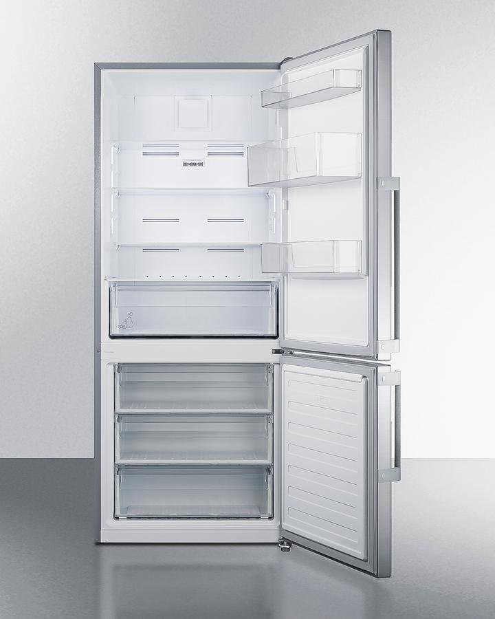 SUMMIT FFBF283SS Summit 28"" Wide Bottom Freezer Refrigerator