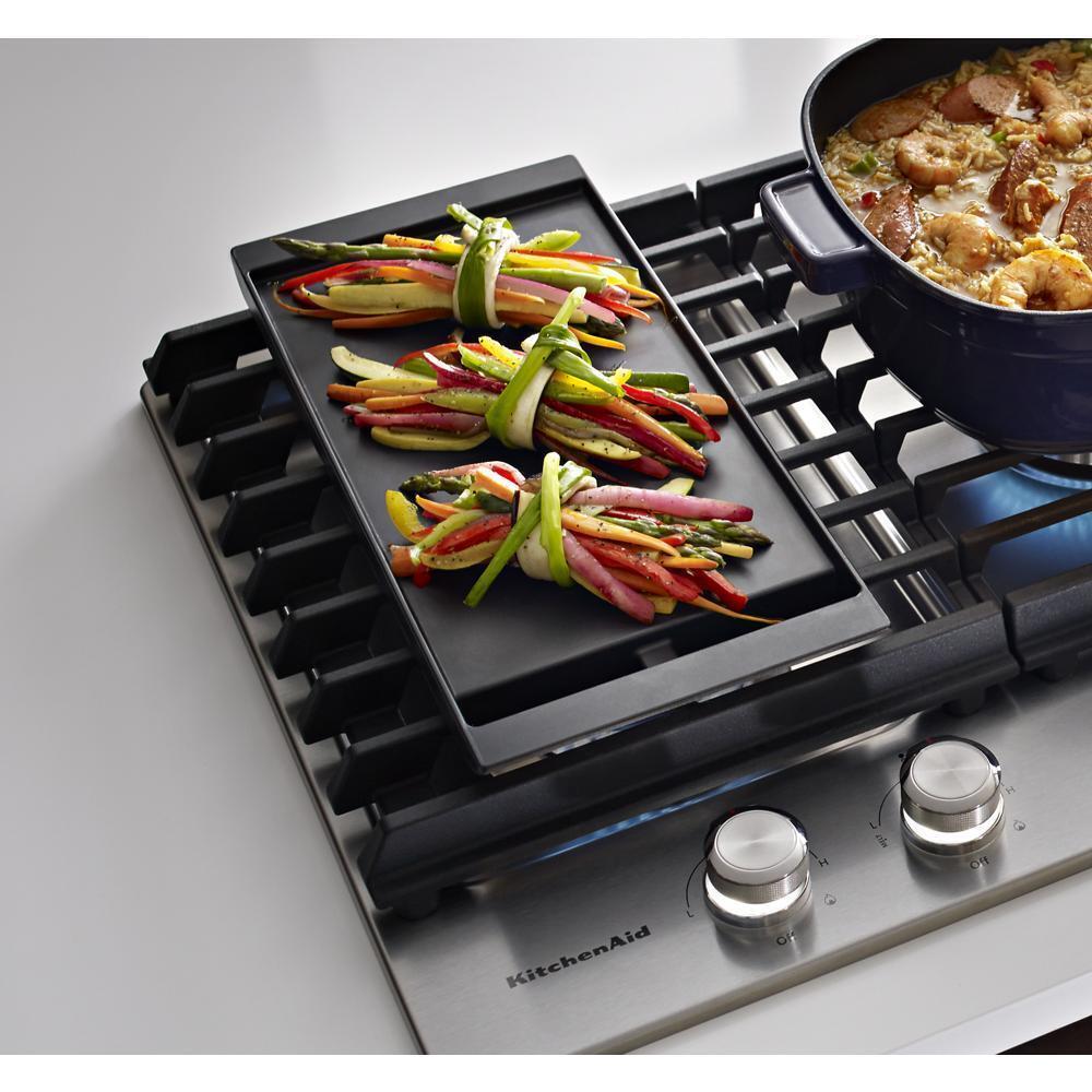 KITCHENAID KCGS950ESS Stainless Steel Kitchenaid 30'' 5-burner Gas Cooktop With Griddle