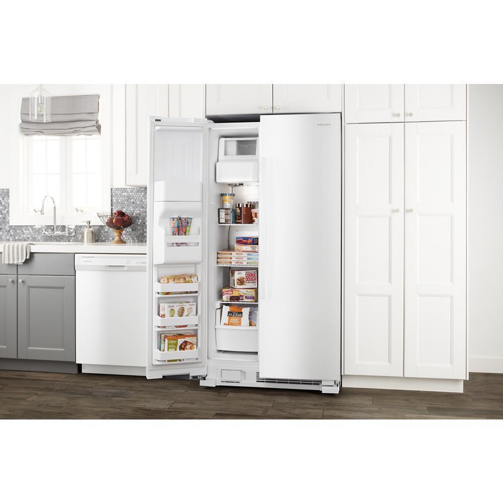 AMANA ASI2175GRW 33-inch Side-by-side Refrigerator With Dual Pad External Ice and WA...