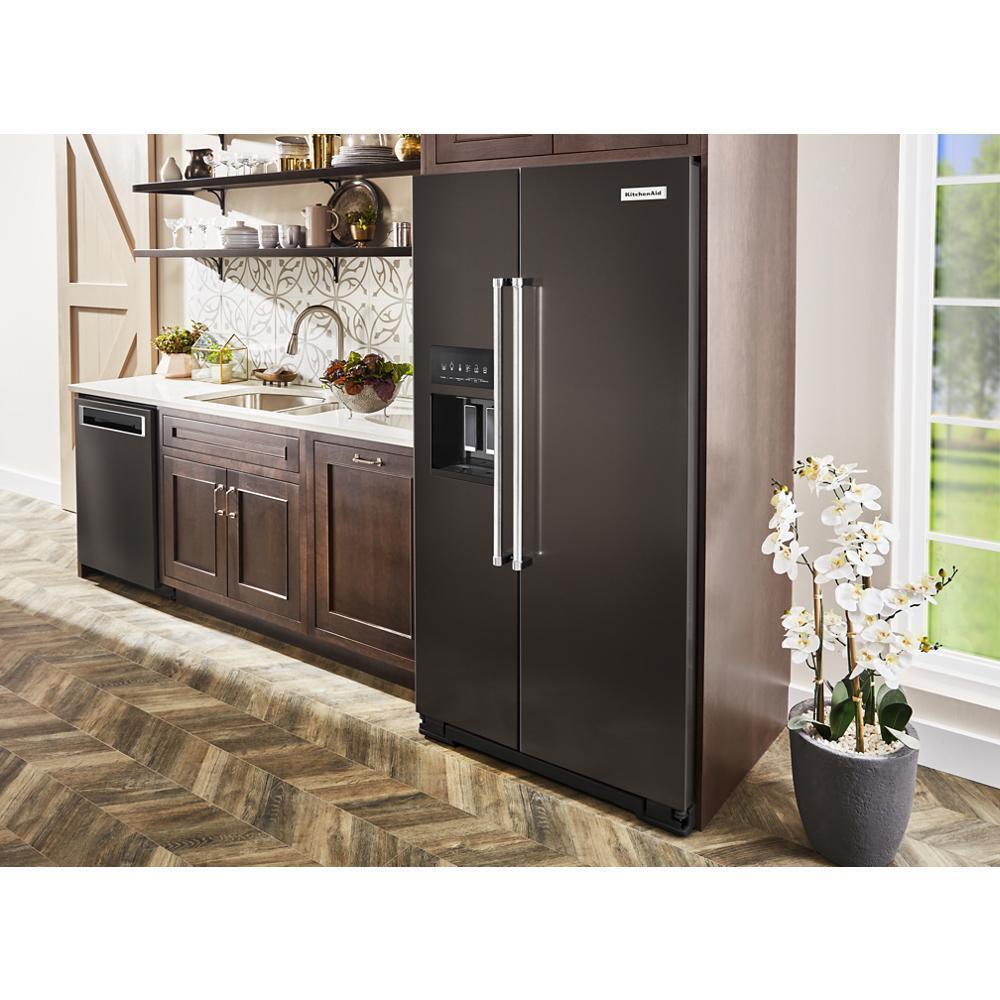 KITCHENAID KRSC700HBS 19.9 Cu Ft. Counter-depth Side-by-side Refrigerator With Exterior I...