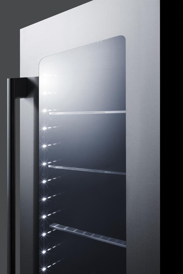 SUMMIT CL181WBV 18"" Wide Built-in Beverage Center With Seamless Stainless Steel TRI...