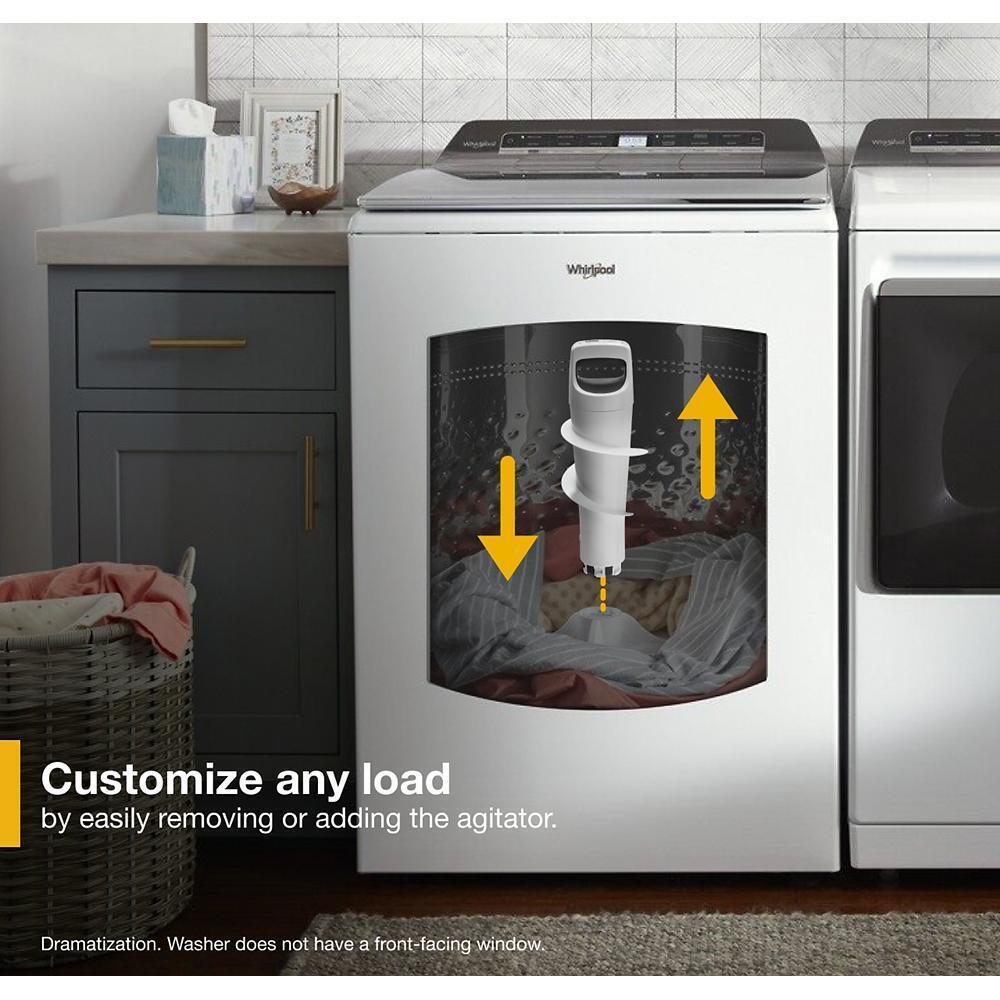 WHIRLPOOL WTW8127LW 5.2 - 5.3 Cu. Ft. Top Load Washer With 2 In 1 Removable Agitator