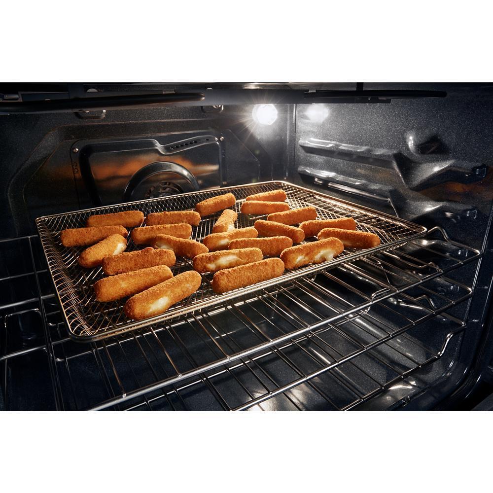 WHIRLPOOL WFES7530RW 30-inch Smart Electric Range With Air Cooking Technology, WIPECLEAN...