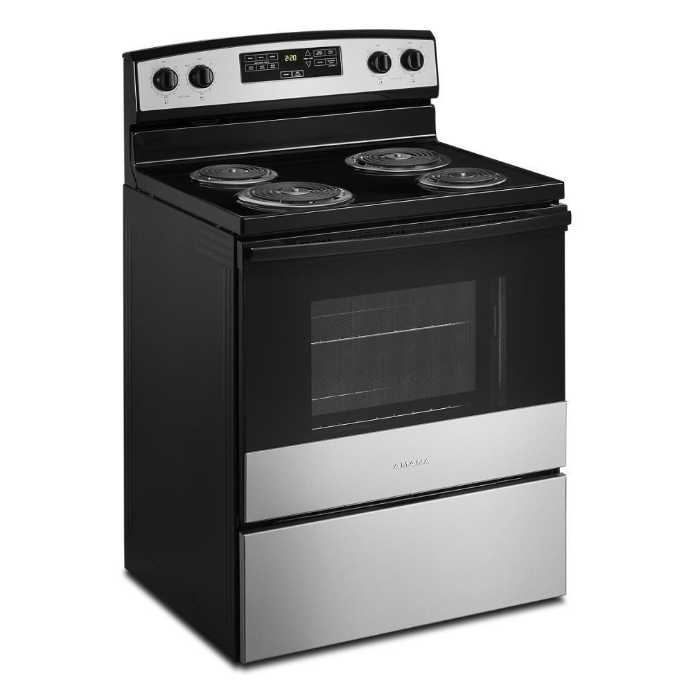 AMANA ACR4303MMS 30-inch Amana Electric Range With Bake Assist Temps