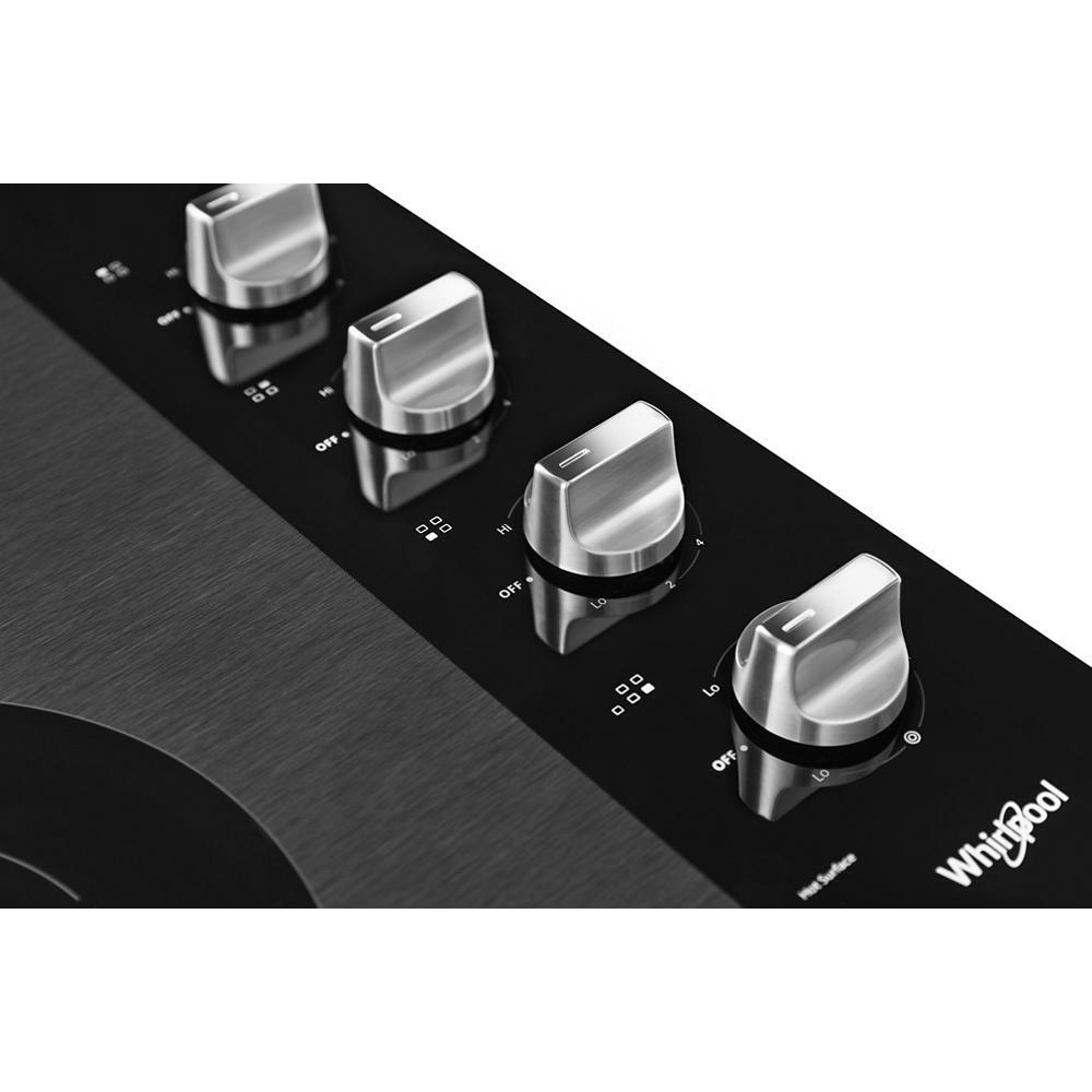 WHIRLPOOL WCE55US0HS 30-inch Electric Ceramic Glass Cooktop With Dual Radiant Element