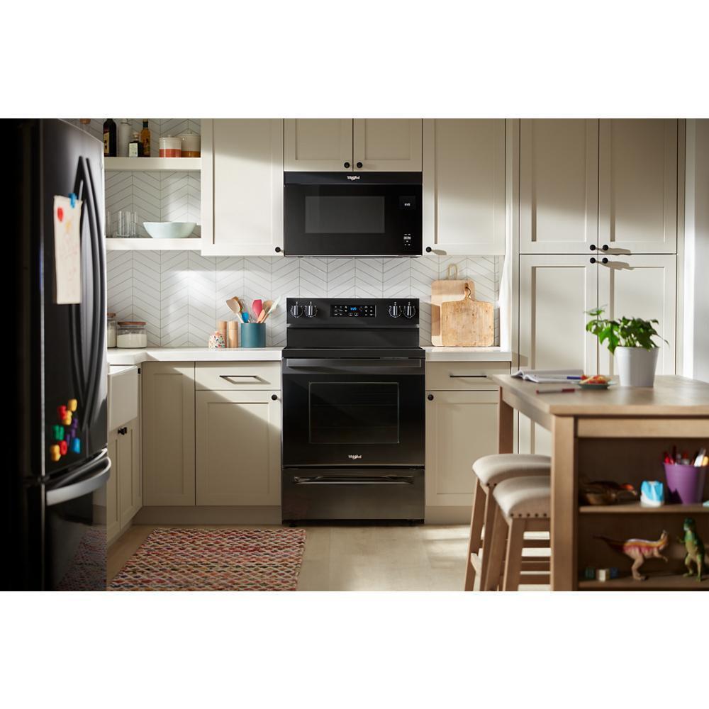 WHIRLPOOL WMMF5930PB 1.1 Cu. Ft. Flush Mount Microwave With Turntable-free Design