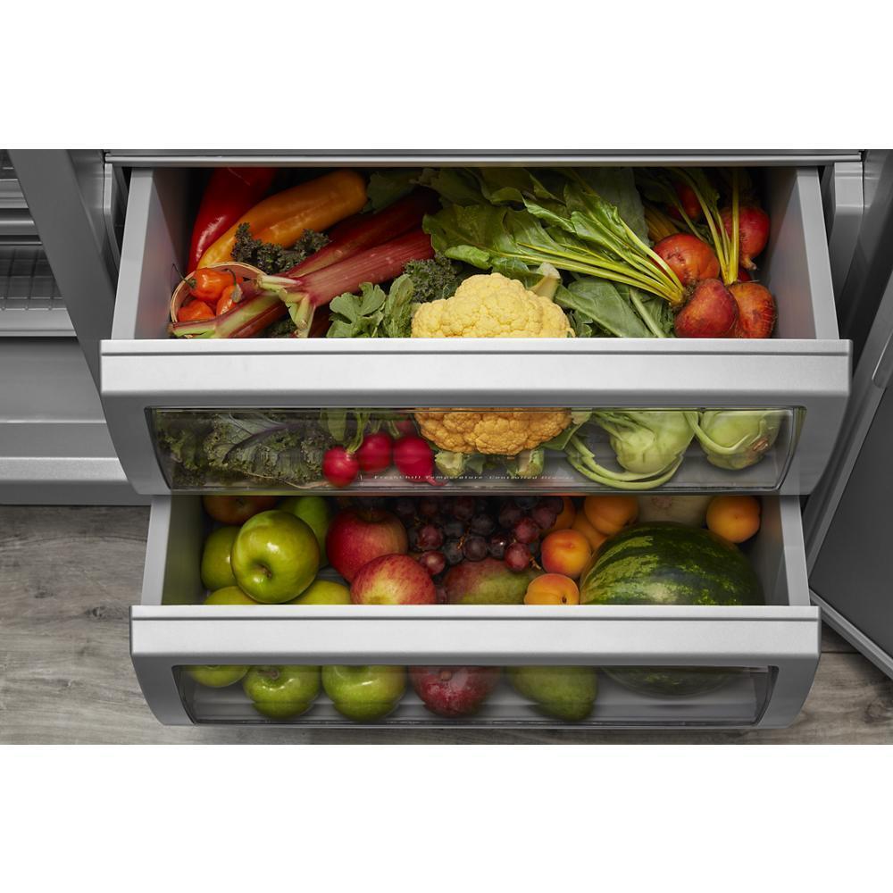 KITCHENAID KBSN702MPA 25.5 Cu Ft. 42"" Built-in Side-by-side Refrigerator With PANEL-READY...