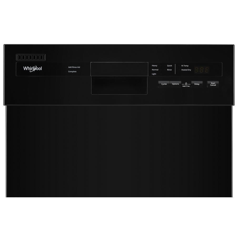 WHIRLPOOL WDPS5118PB Whirlpool Small-space Compact Dishwasher With Stainless Steel Tub