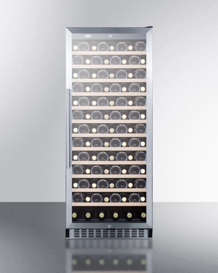 SUMMIT SWC1102 102 Bottle Single-zone Wine Cellar With Glass Door, Digital THERMOS...