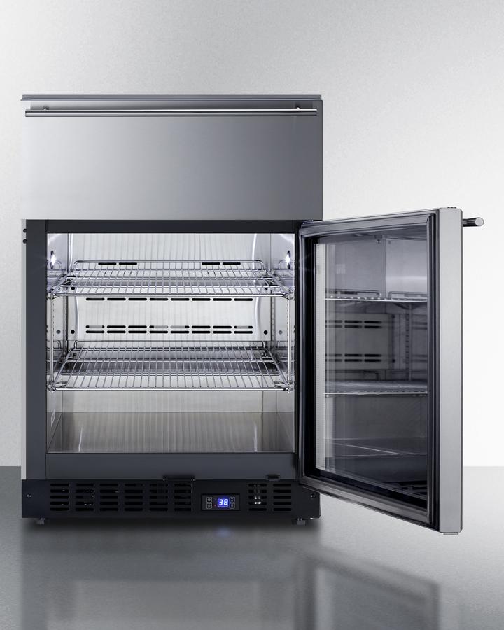 SUMMIT SCR615TDCSS Commercially Approved 4.76 CU.FT. Undercounter Beverage Center WITH...