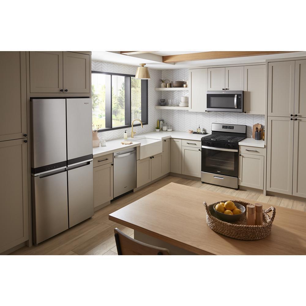 WHIRLPOOL WRQA59CNKZ 36-inch Wide Counter Depth 4 Door Refrigerator - 19.4 Cu. Ft.