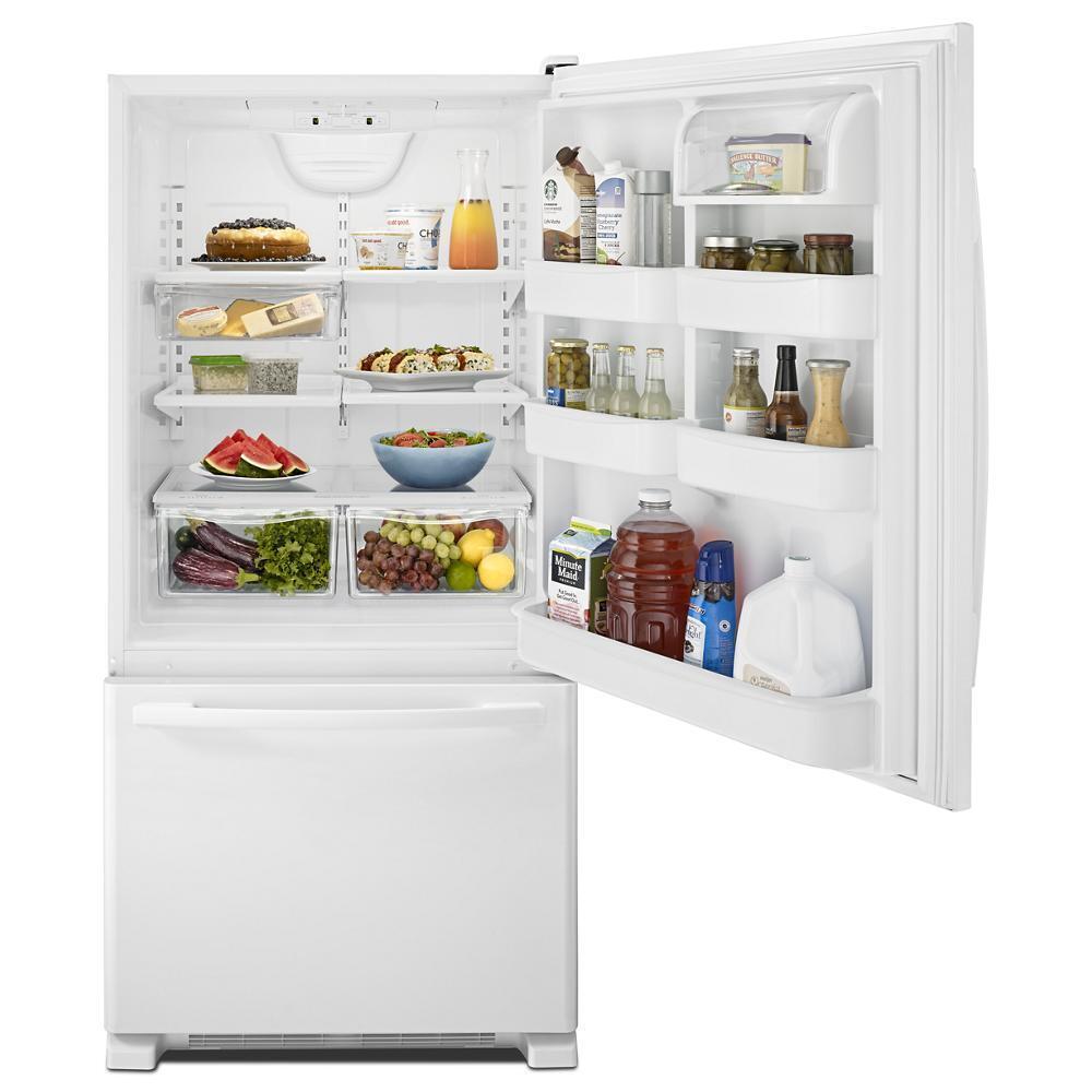 AMANA ABB2224BRW 21.9 Cu. Ft. Energy Star Qualified Bottom-freezer Refrigerator -...