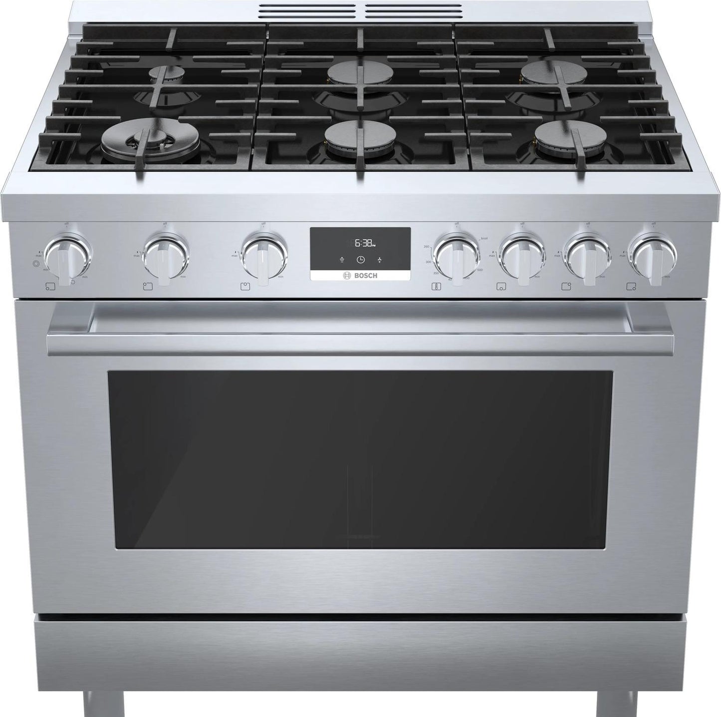 BOSCH HDS8655U 800 Series Dual Fuel Freestanding Range 36'' Stainless Steel Hds8655u