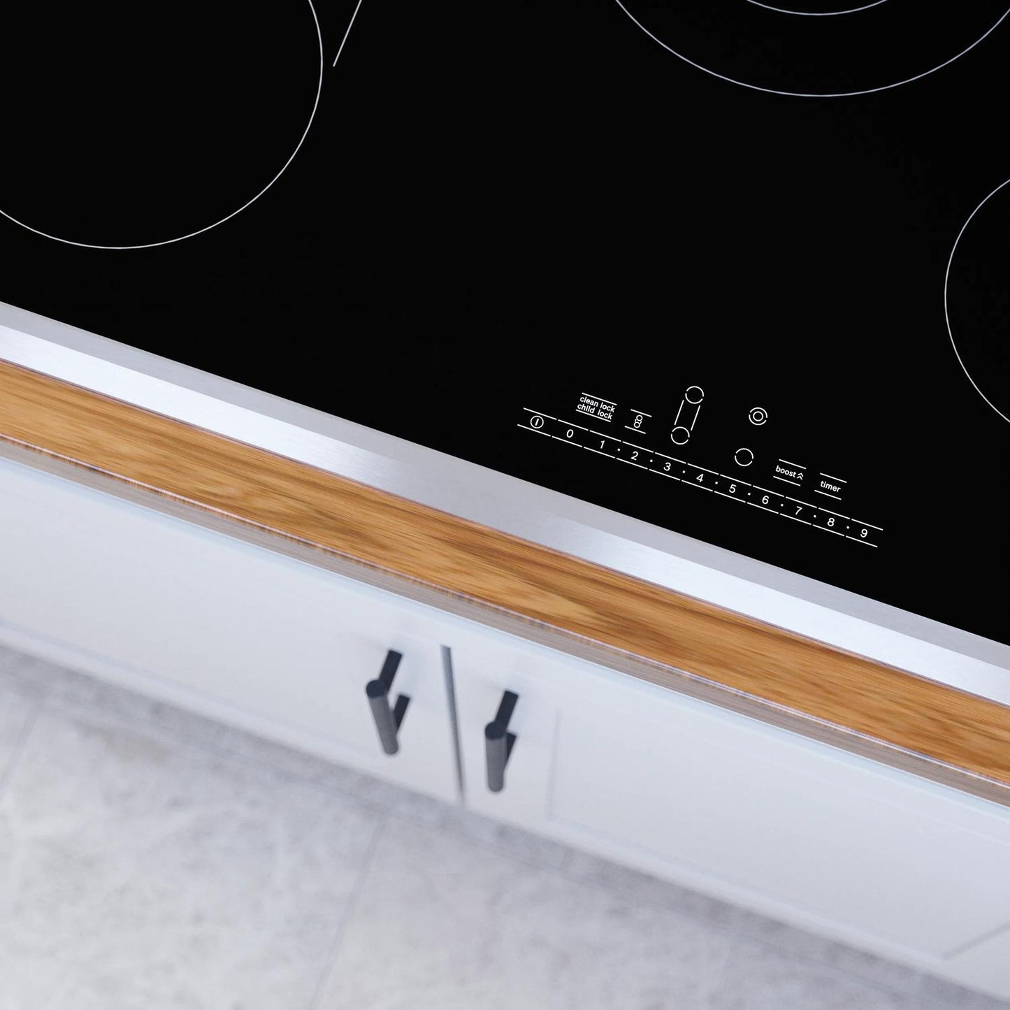 BOSCH NET8069SUC 800 Series Electric Cooktop 30'' Black, Surface Mount With Frame NE...