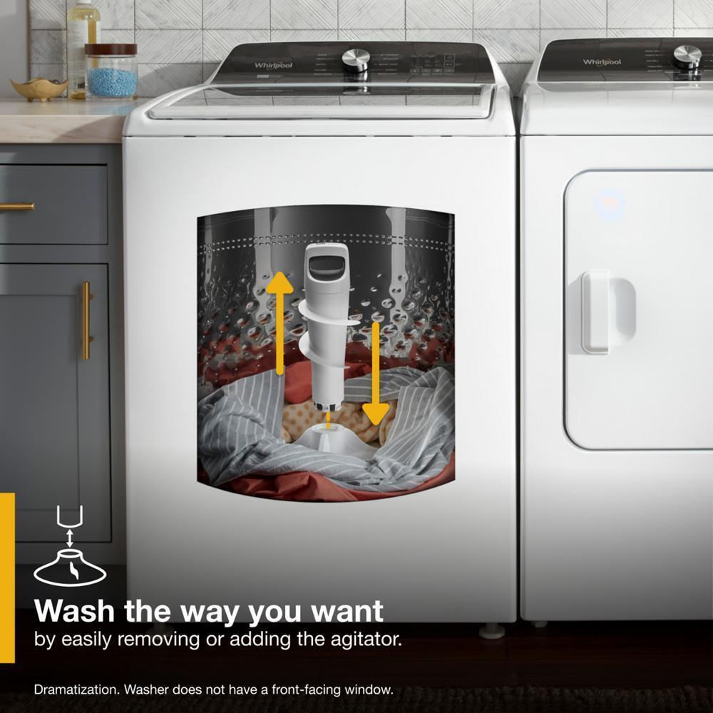 WHIRLPOOL WTW5057LW 4.7-4.8 Cu. Ft. Capacity Top Load Washer With Removable Agitator