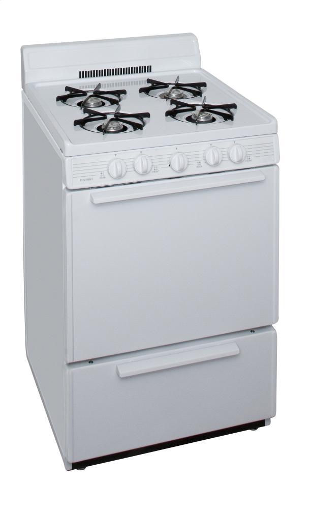 PREMIER SCK100OP Premier 24 In. Freestanding Gas Range In White
